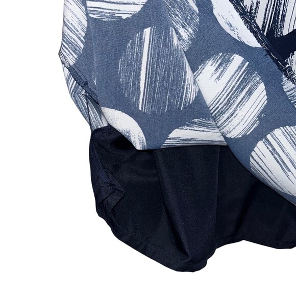 George Navy & White Polka Dot Sleeveless Dress Size 4 Polyester & Spandex - Picture 6 of 10